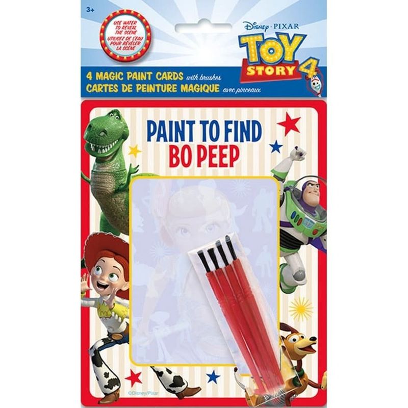 Disney's Toy Story 4 Magic Watercolor Paint Favor Card w/ Brush (4)