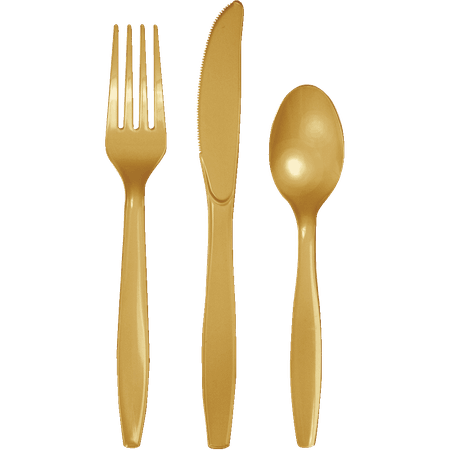 Glittering Gold 24ct Forks