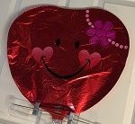 Red Heart Shape Mylar