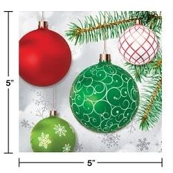 UPSCALE ORNAMENTBEVERAGE NAPKIN 16CT 2Ply