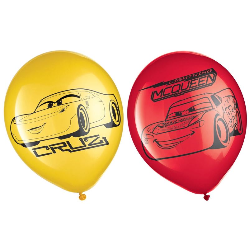 ©DISNEY CARS 3 Printed Latex Balloons W/ HELIUM