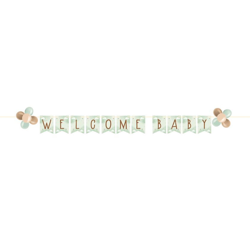Teddy Bear Welcome Baby Banner