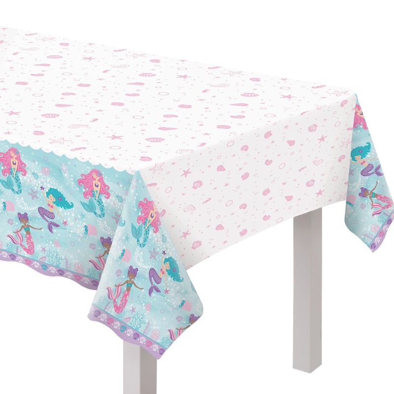 Shimmering Mermaids Plastic Table Cover