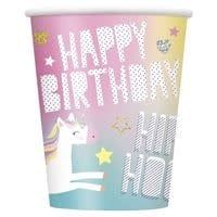 Unicorn 9oz Paper Cups  8ct
