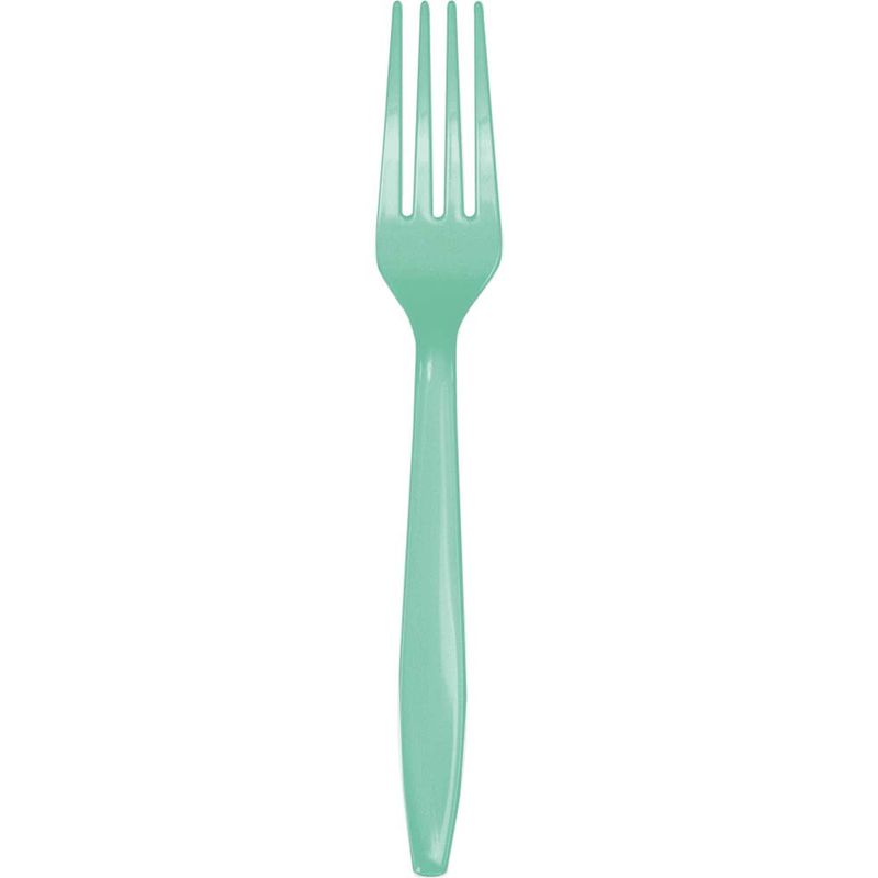 Fresh Mint Premium Plastic Forks 24CT
