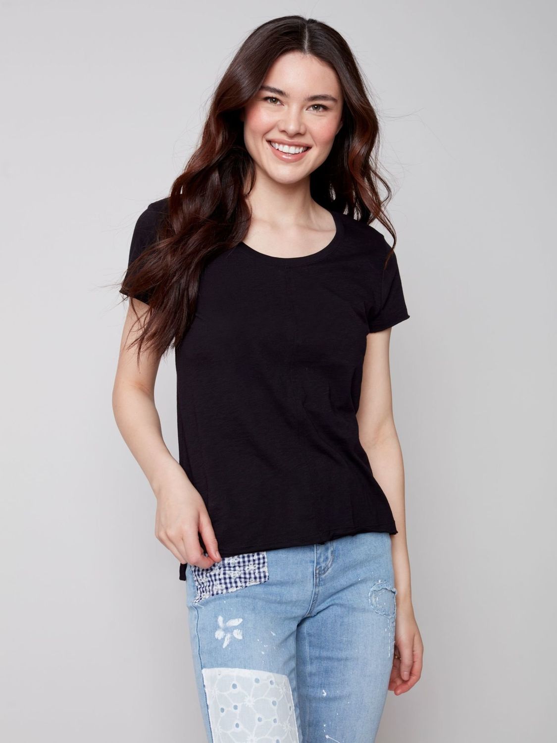 Charlie B - S/S Round Neck T Shirt