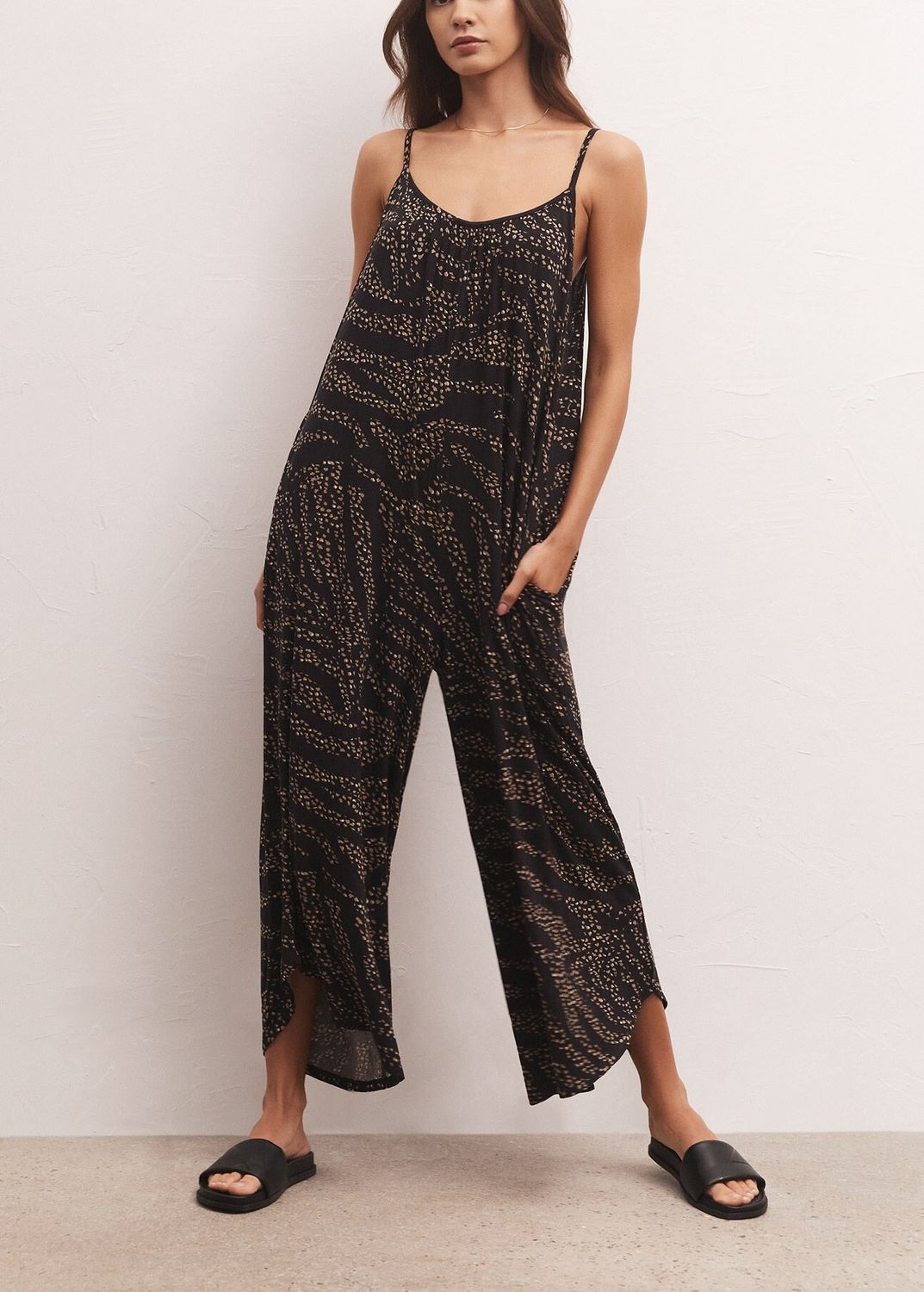 Z Supply - Wild Dot Flared Jumpsuit