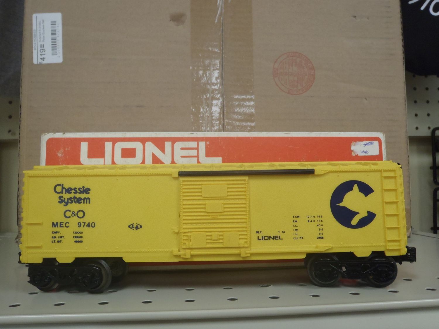 Lionel chessie Box Car O Scale 6-9740