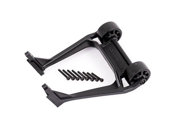 Wheelie bar, black (assembled)