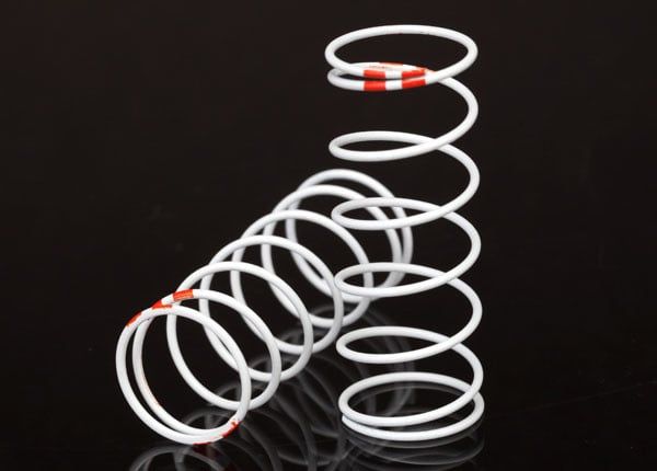 Spring, shock, white (GTR long) (0.623 rate orange) (1 pair)