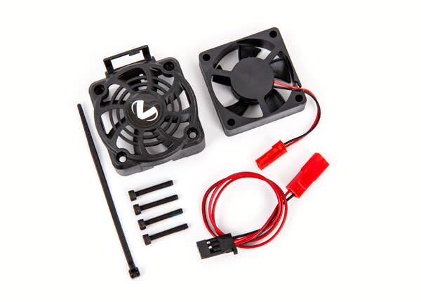 Cooling fan kit (with shroud)/ 2.5x16mm CS (with threadlock) (4) (fits #3483 motor)