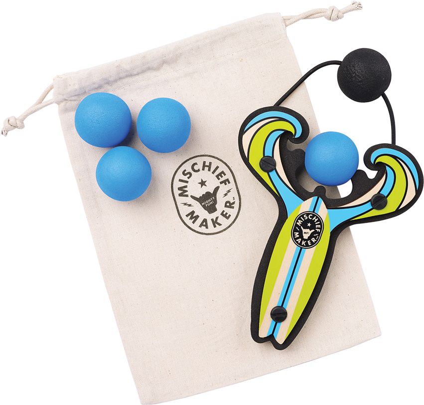 Mischief Maker Surf&#39;s Up Series Slingshot, Color: Blue Stoke
