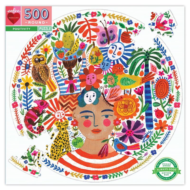 Positivity 500 Pc Round Puzzle