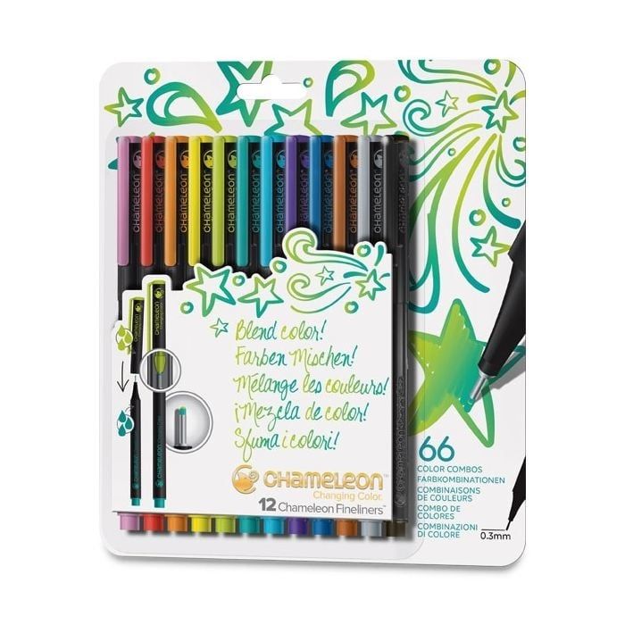 Chameleon Fineliners™ 12 pack - Bright Colors