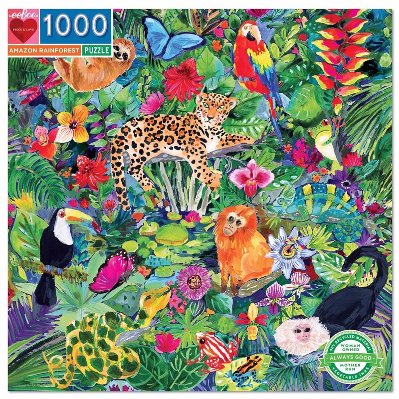 Amazon Rainforest 1000 Pc Sq Puzzle