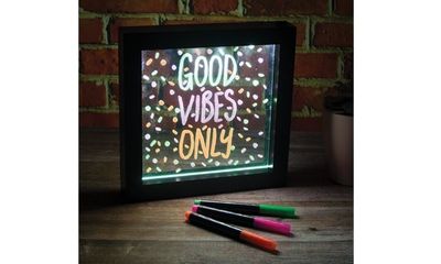 Light Up Neon Effect Message Frame