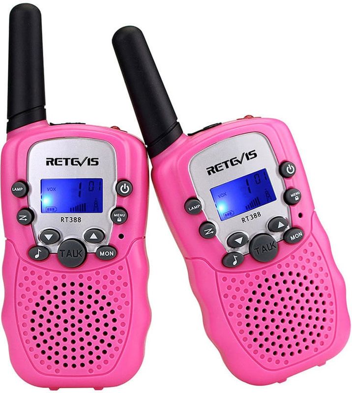 Retevis Walkie Talkies with Flashlight - Pink