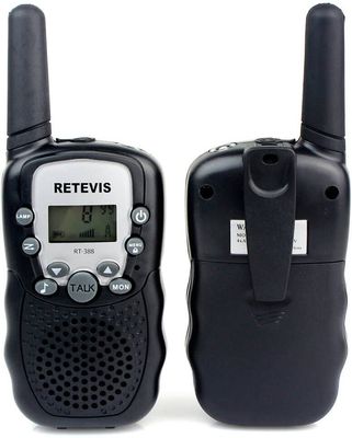 Retevis Walkie Talkies with Flashlight - Black