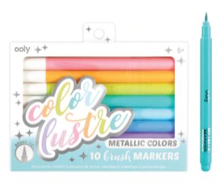 Color Lustre Metallic Brush Markers