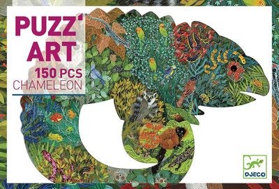 Chameleon  Puzz'Art Shaped Jigsaw Puzzle