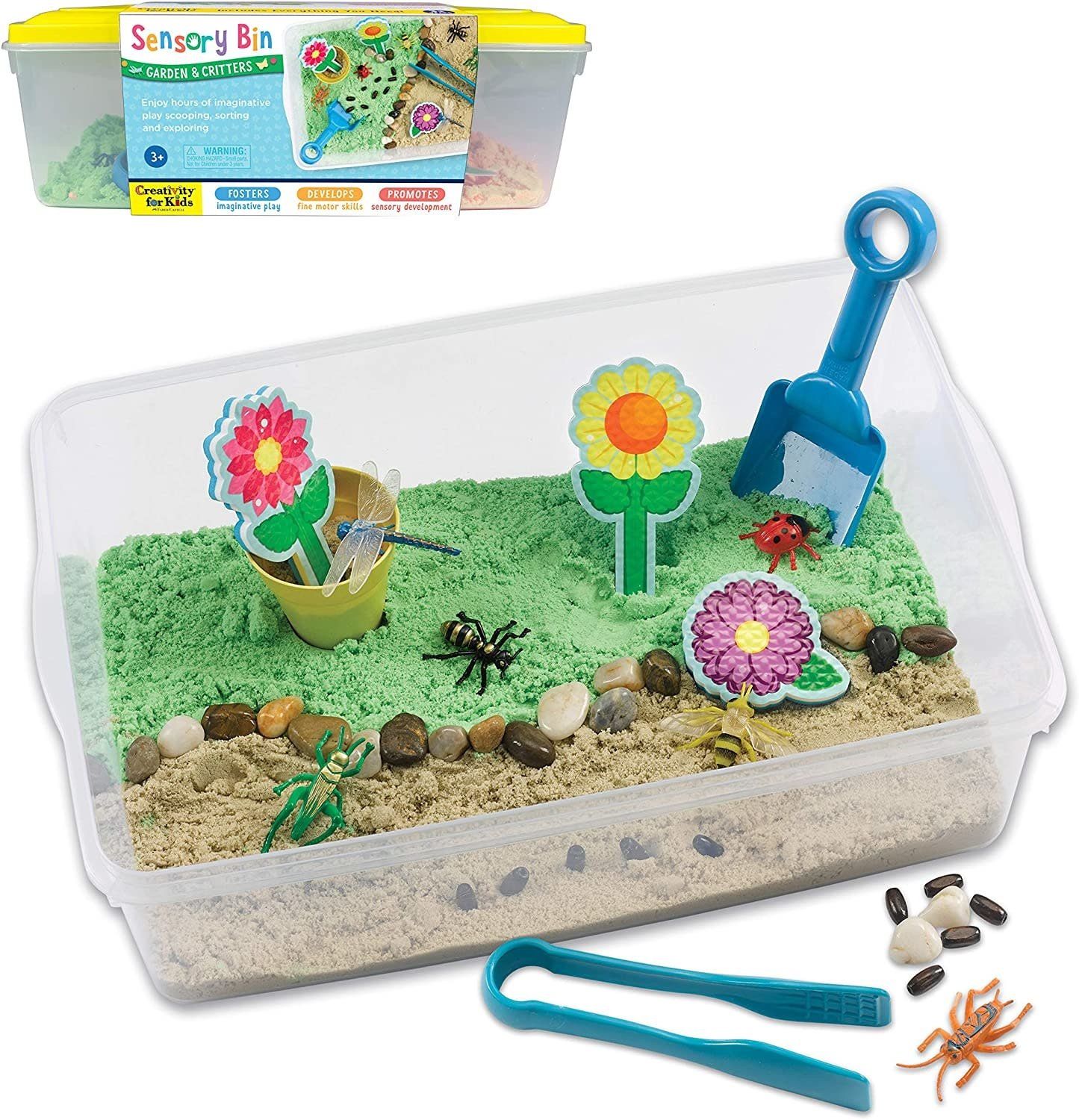 Sensory Bin Garden Critters