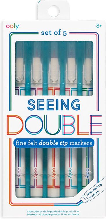 Seeing Double Fine Felt Double Tip Markers set/5