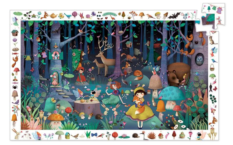 Enchanted Forest Observation Puzzle - 100 pcs