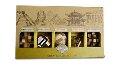 True Genius Wooden Brainteaser Puzzles: Curated Collection