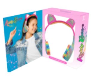 Kiddy Ears LED Light Up Bluetooth Headphones