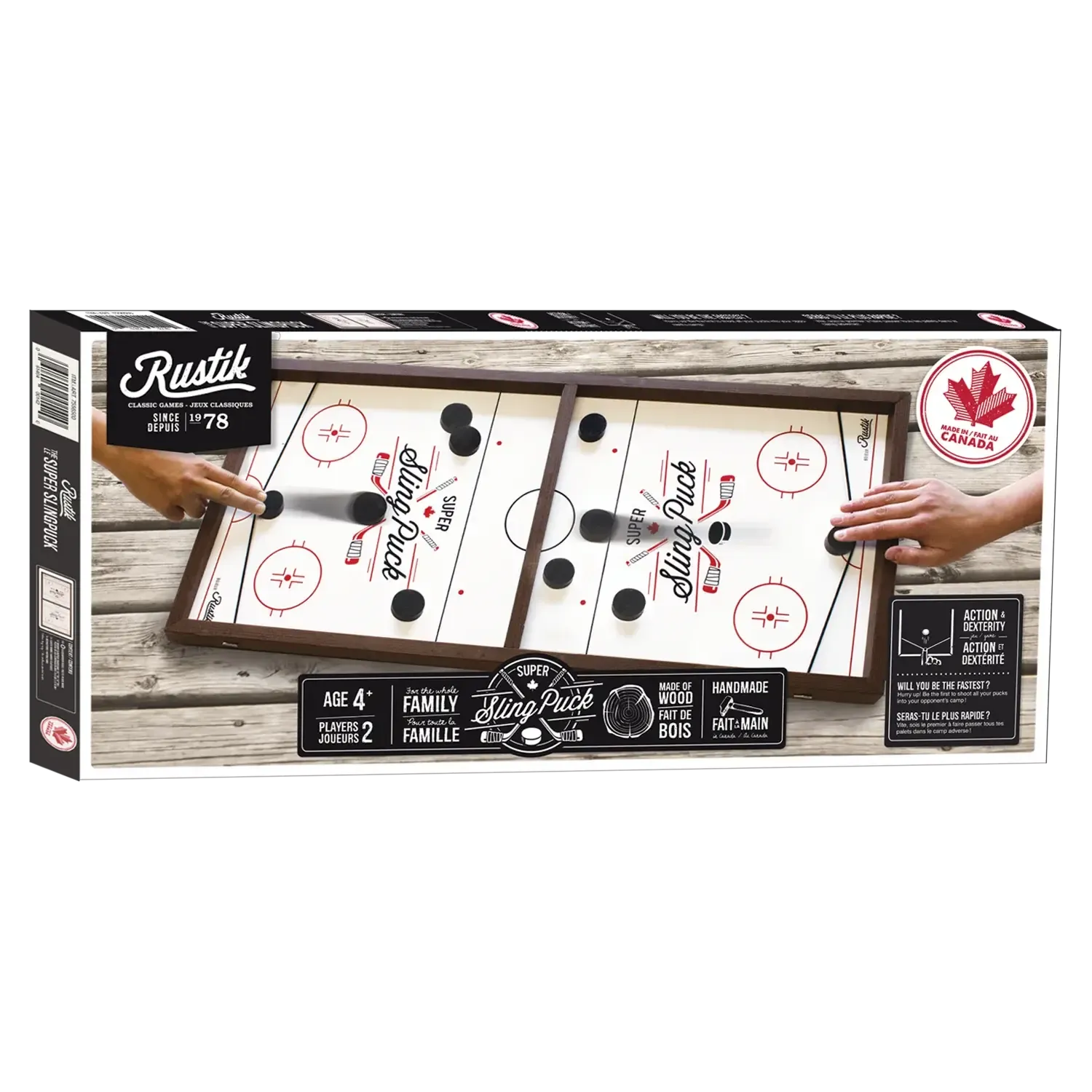 Rustik The Fast Slingpuck 3 in 1 Game Board