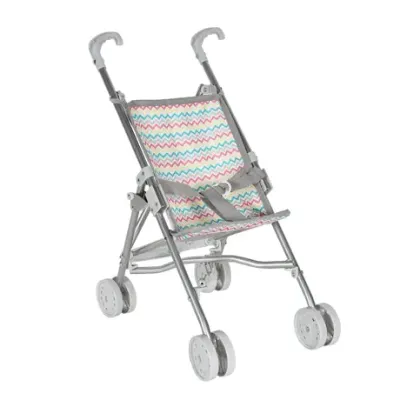 Zig Zag Rainbow Umbrella Mini Doll Stroller