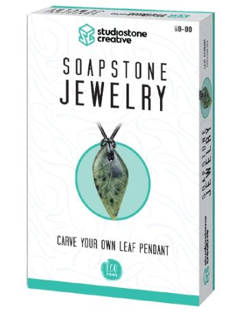 Soapstone Jewelry Carve Your Own Leaf Pendant