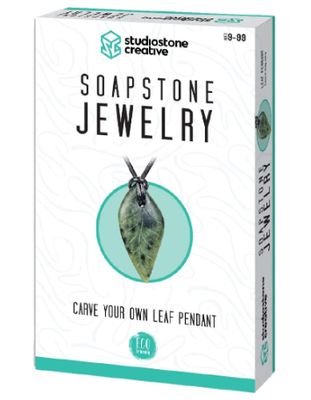 Soapstone Jewelry Carve Your Own Leaf Pendant