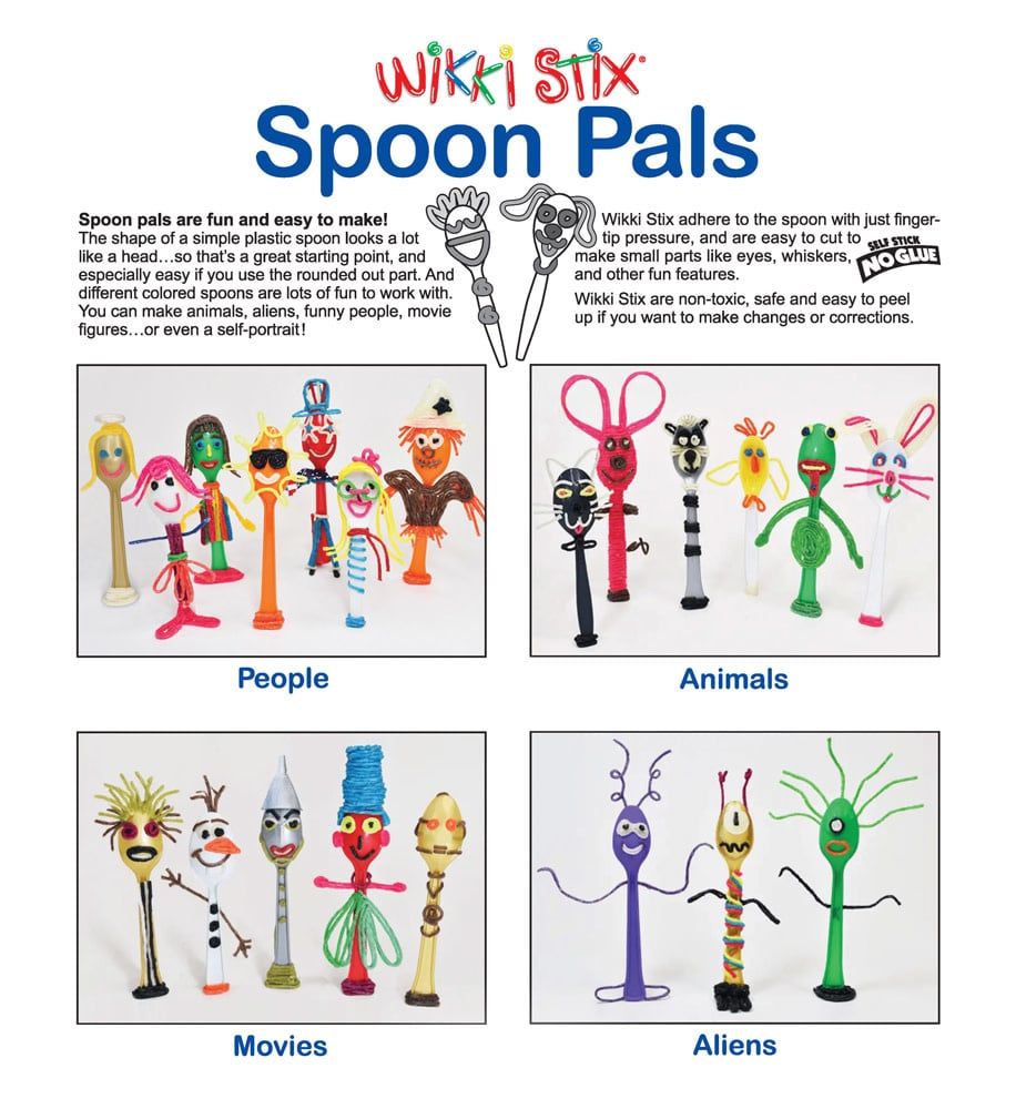 Wikki Stix Spoon Pals Class - Monday August 8 - Hammonton