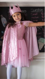 Pink Sequins Butterfly Dress &amp; Wings, Size 5-7