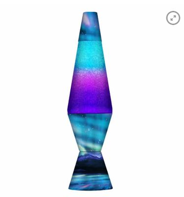 Colormax Northern Lights Glitter Lava Lamp