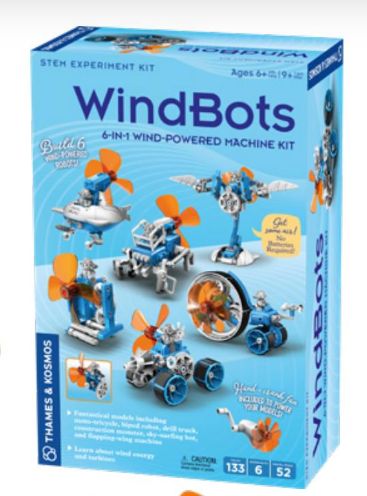WindBots: 6-in-1 Wind-Powered Machine Kit