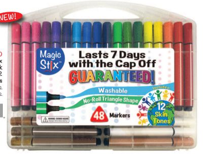 Magic Stix Washable Markers Set - 48