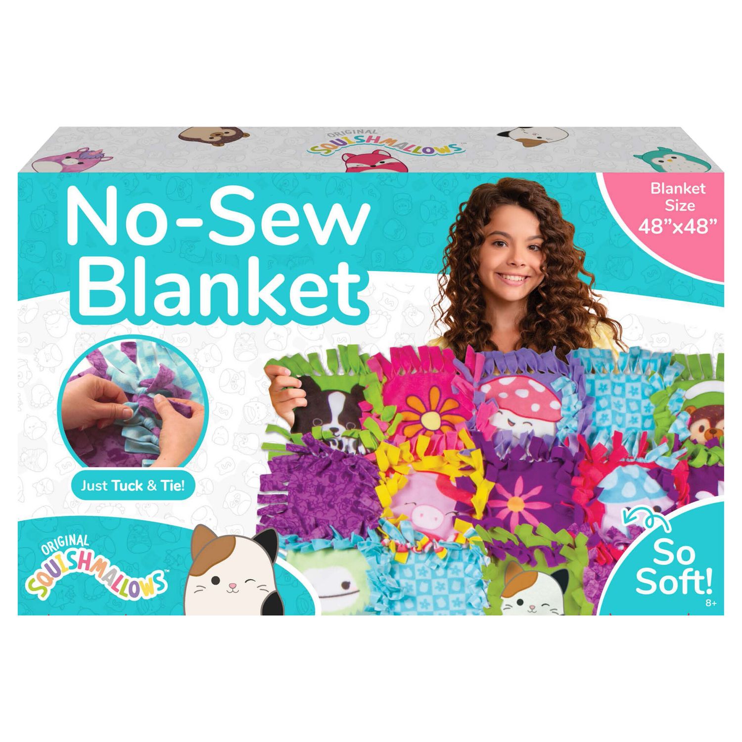 FA Squishmallows Design Your Own No-Sew Blanket Kit