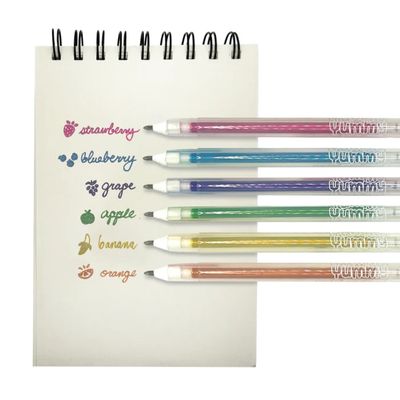 Yummy Yummy Scented Metallic Gel Pens - 6pk