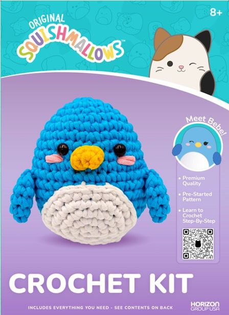 Squishmallow Crochet Kit - Bebe Penguin