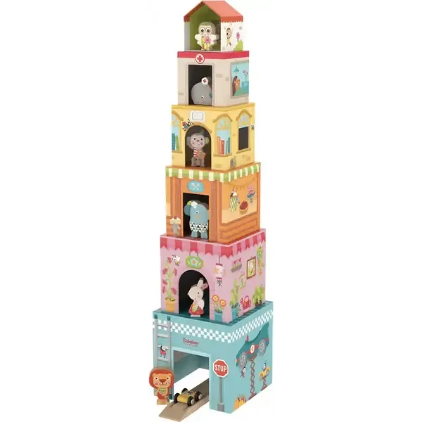 Tower House Stacking Game