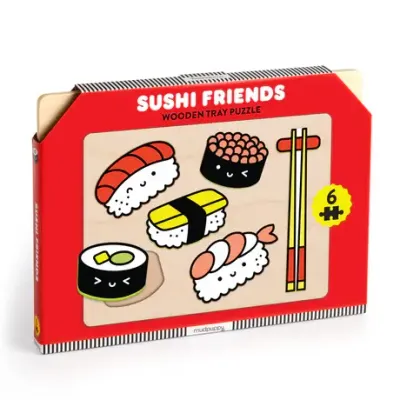 Sushi Friends Wooden Tray Puzzle Sushi Friends Wooden Tray Puzzle