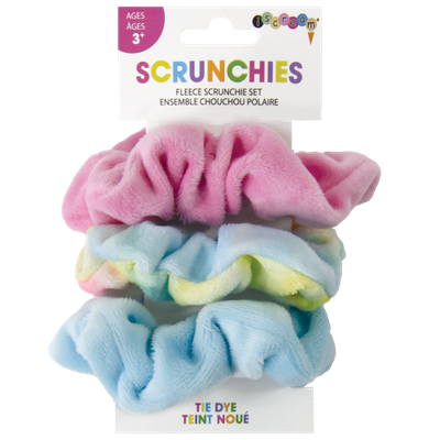 Scrunchies - Fleece Tie Dye Scrunchie Set