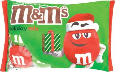 Milk Chocolate M&amp;M's Holiday Mix Packaging Plush