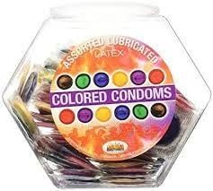 Colored Lubricated Latex Condom
