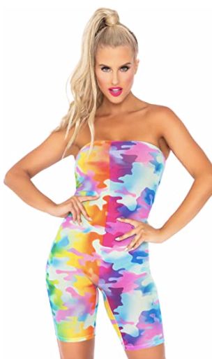 Rainbow Camo Romper