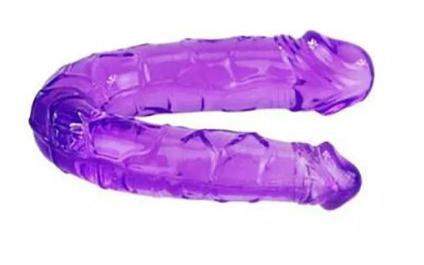 Mini Realistic Double Ended Dildo, Color: Purple