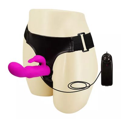 Multi-Speed Rabbit Strap-On