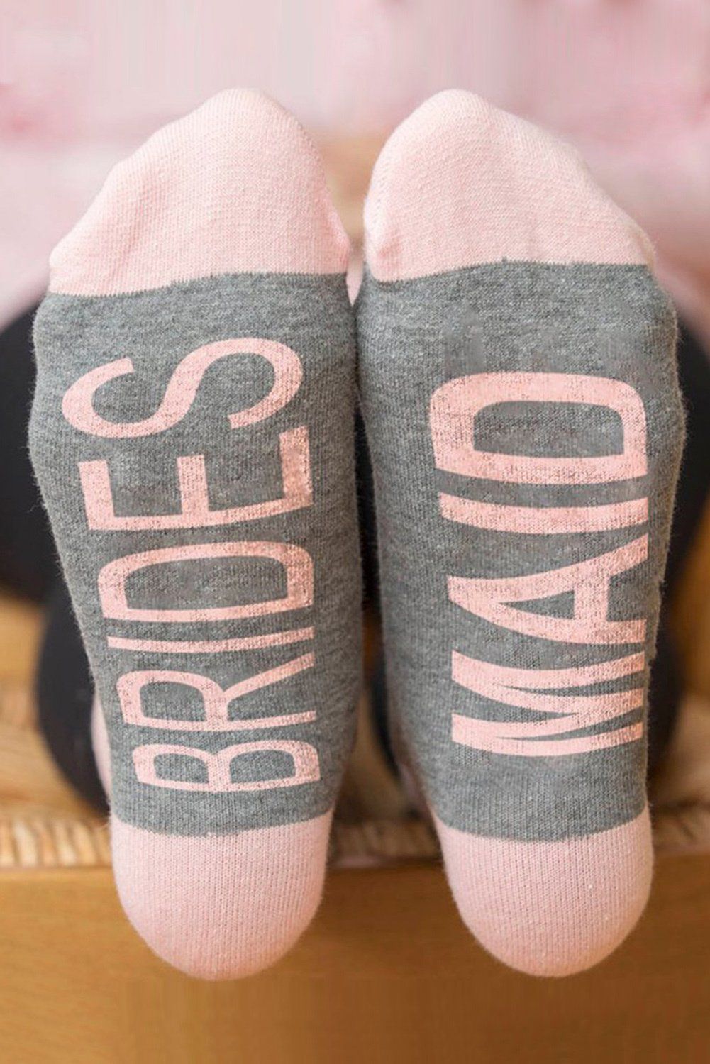 Babylon Brides Maid Pink Wedding Party Socks